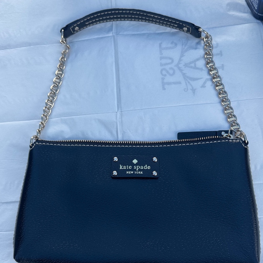 kate spade black chain-strap shoulder bag